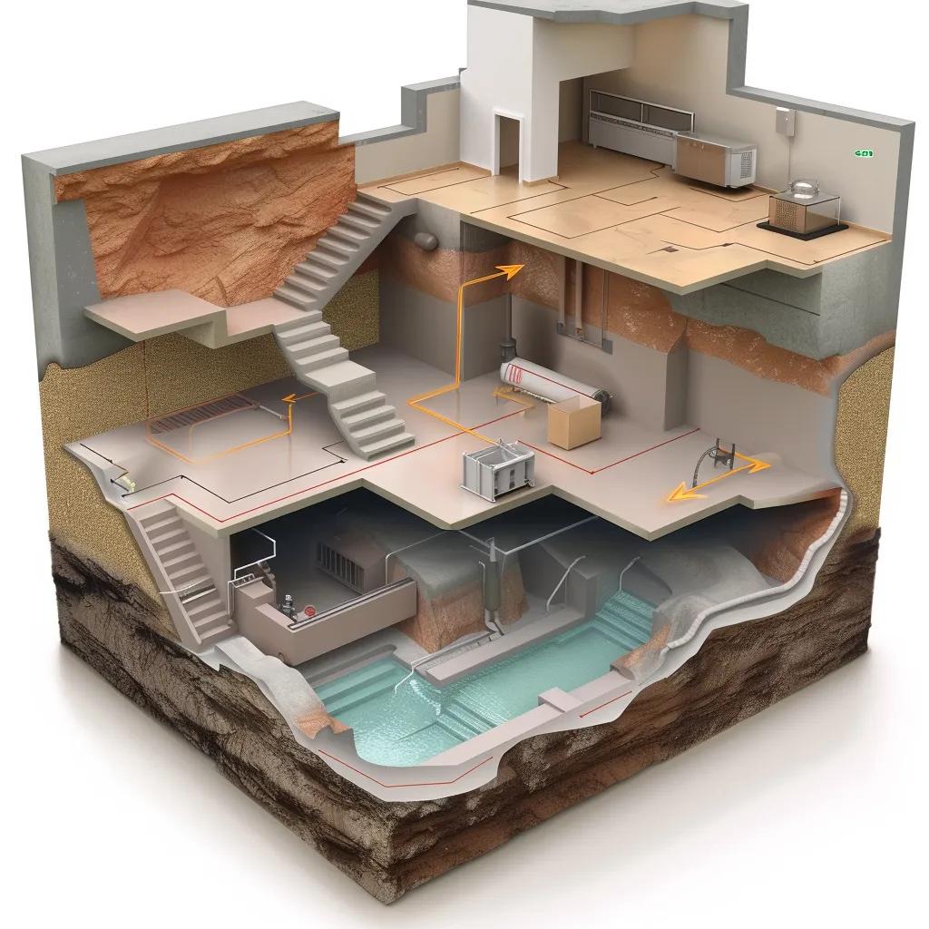 Basement waterproofing systems: sump pump and drainage installation